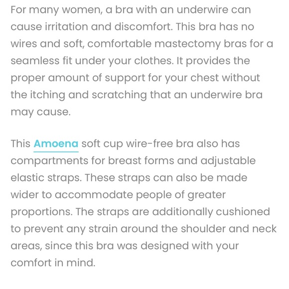 Amoena Mona Non-Wired Mastectomy Bras in Cognac Tan, Black & White New in Box - Picture 6 of 8